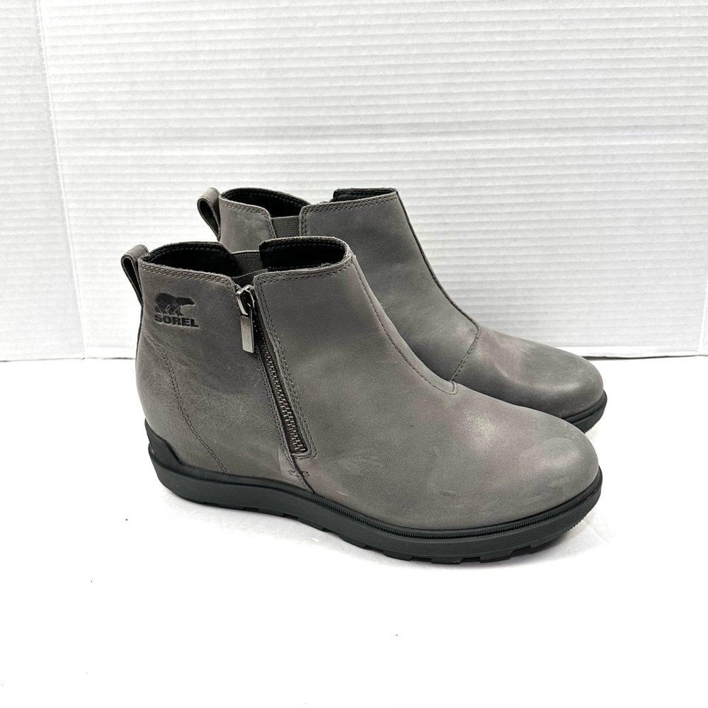 Sorel‎ Evie II Leather Ankle Boot Sz 10.5